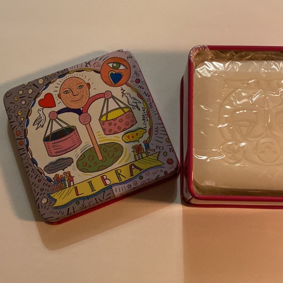 Pre De Provence Zodiac Tin Bar Soap Libra 100 Gram Made in France - Picture 2 of 3